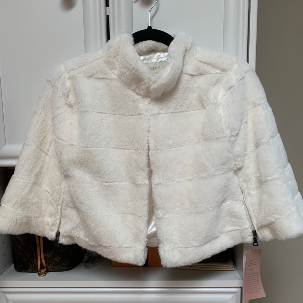 BHLDN Armitage Faux Fur Jacket